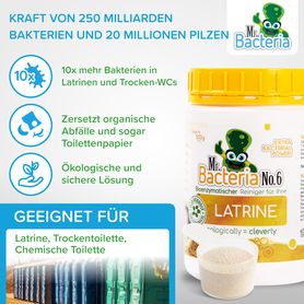 Bioenzymatischer Reiniger für Ihre LATRINE und Trockentoiletten 500g